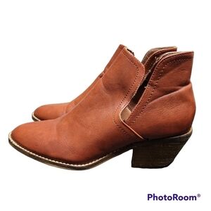 Catherine Malandrino Faux Leather Ankle Boots